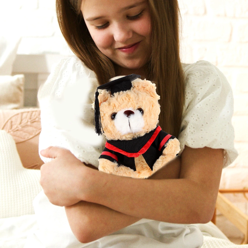 Graduation Plush Bear Doll Stuffed Bear Graduation Gift Cute Stuffed Doctor Bear Doll