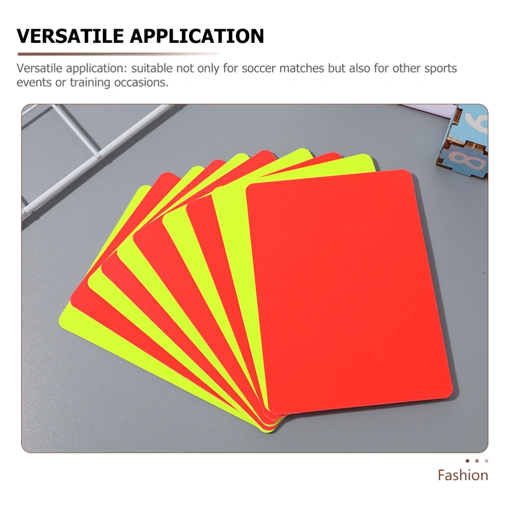 6pcs Football Game Red Yellow Cards Referee Cards Kit Basketball Match Cards for Sports