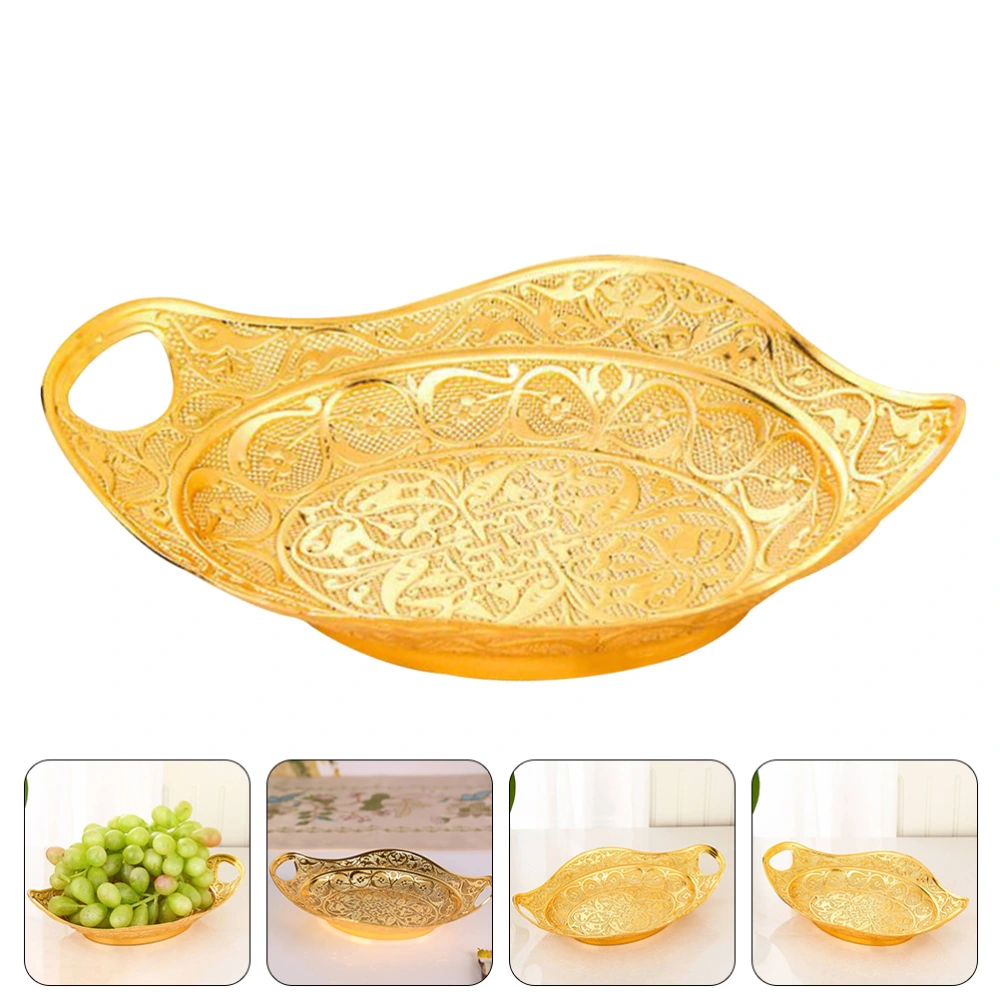 European Style Dried Fruits Plate Decorative Snacks Plate Exquisite Candy Storage Plate