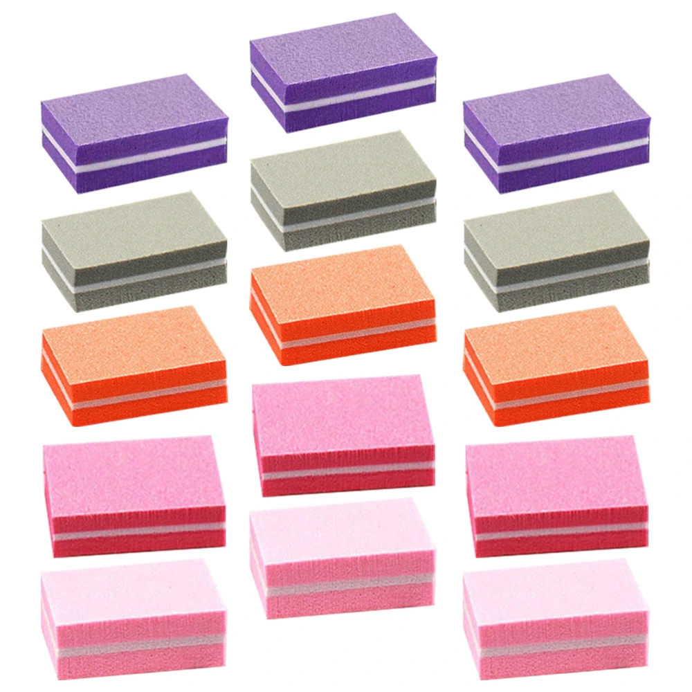 50Pcs Nail File Nail Buffering File Manicure Tools for Poly Nail Extension Gel Acrylic Nails