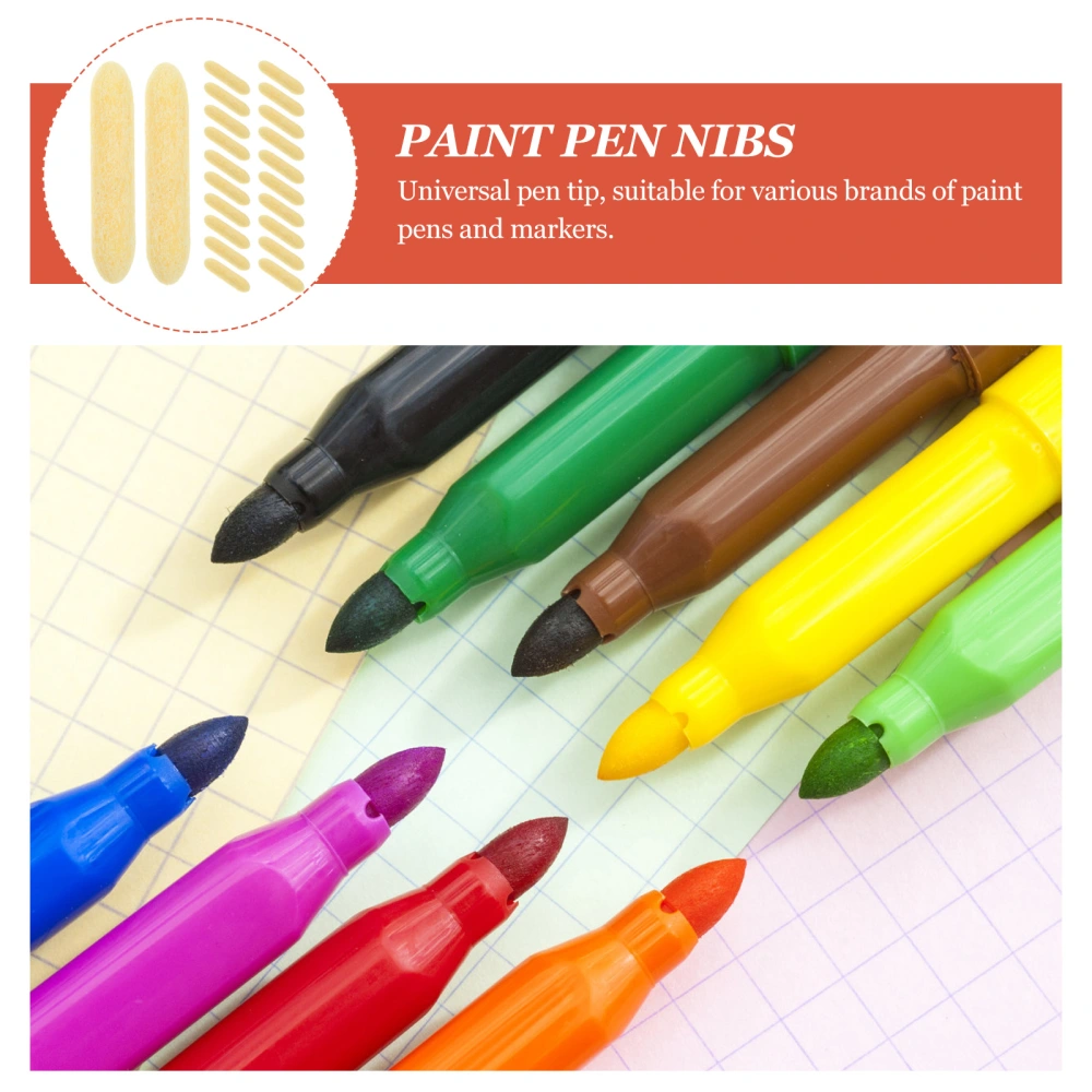 25pcs Paint Pen Nibs Paint Marker Replacement Nibs Marker Pen Nibs Small Replaceable Maker Pen Points