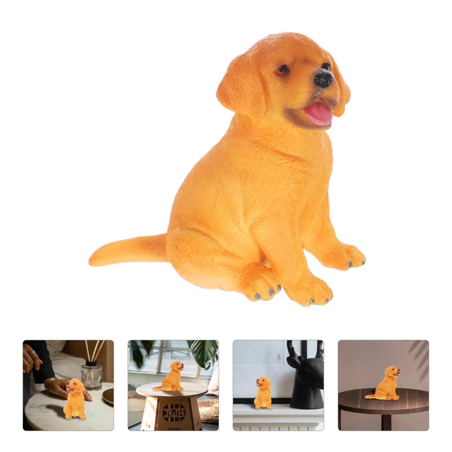 Pet Dog Model Simulation Pet Puppy Model Kids Cognition Toy Realistic Small Dog Model
