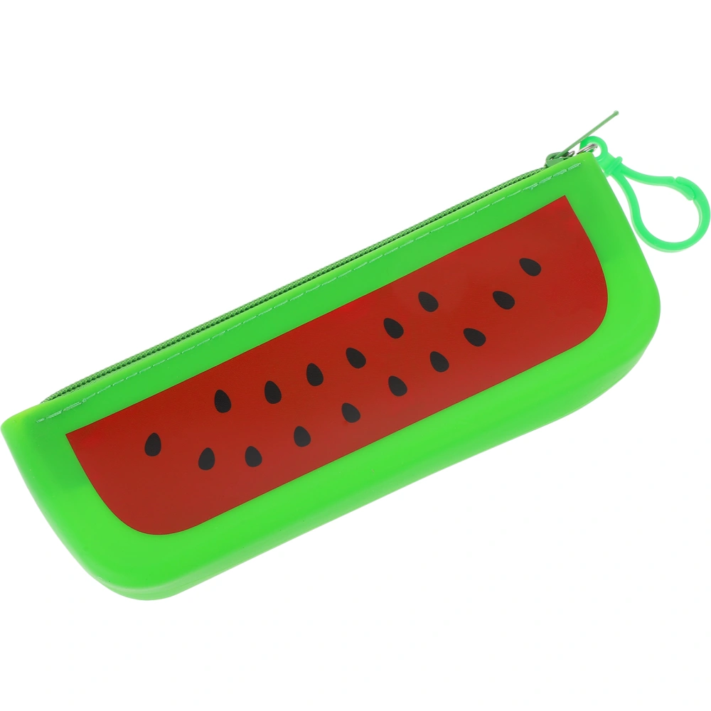 Convenient Pencil Bag Portable Pencil Holder Watermelon Shaped Pen Storage Bag Storage Accessory