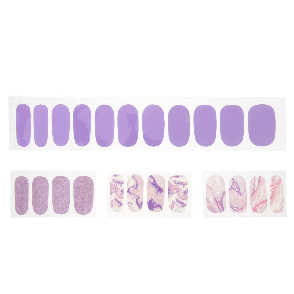 34pcs Nail Art Stickers Self Adhesive Nail Stickers Manicure Supplies DIY Nail Wrap Decals