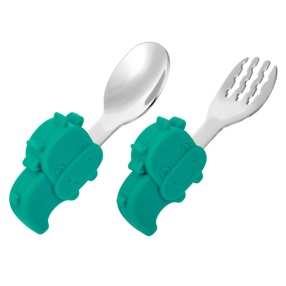 1 Set Baby Essentials Spoon Fork Set Durable Practical Kids Spoon Fork Set