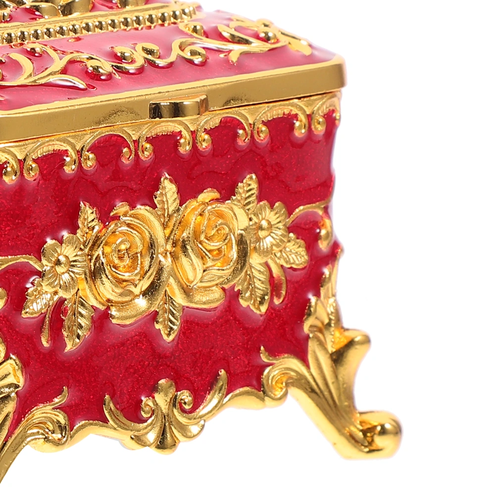 Jewelry Storage Box Embossed Rose Jewelry Box Vintage Style Jewelry Holder