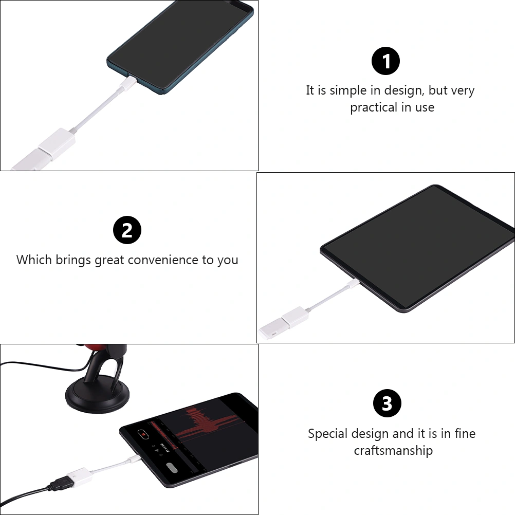 USB-C to USB Adapter for Phone Tablet Laptop Port Conversion Accessory