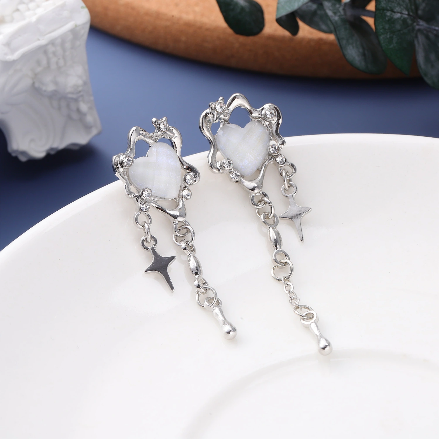 1 Pair Earrings Heart Earrings Dangle Earrings Aesthetic Earrings Statement Earrings Women Earrings Jewelry
