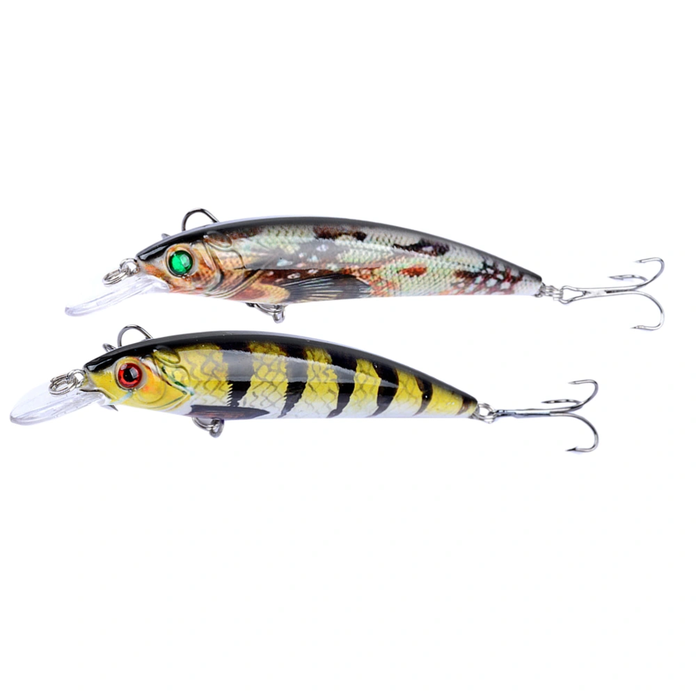 1 Pair of 11cm/13.4g Fish Shape Simulation Lure Bait Plastic Fishing Baits Accessories