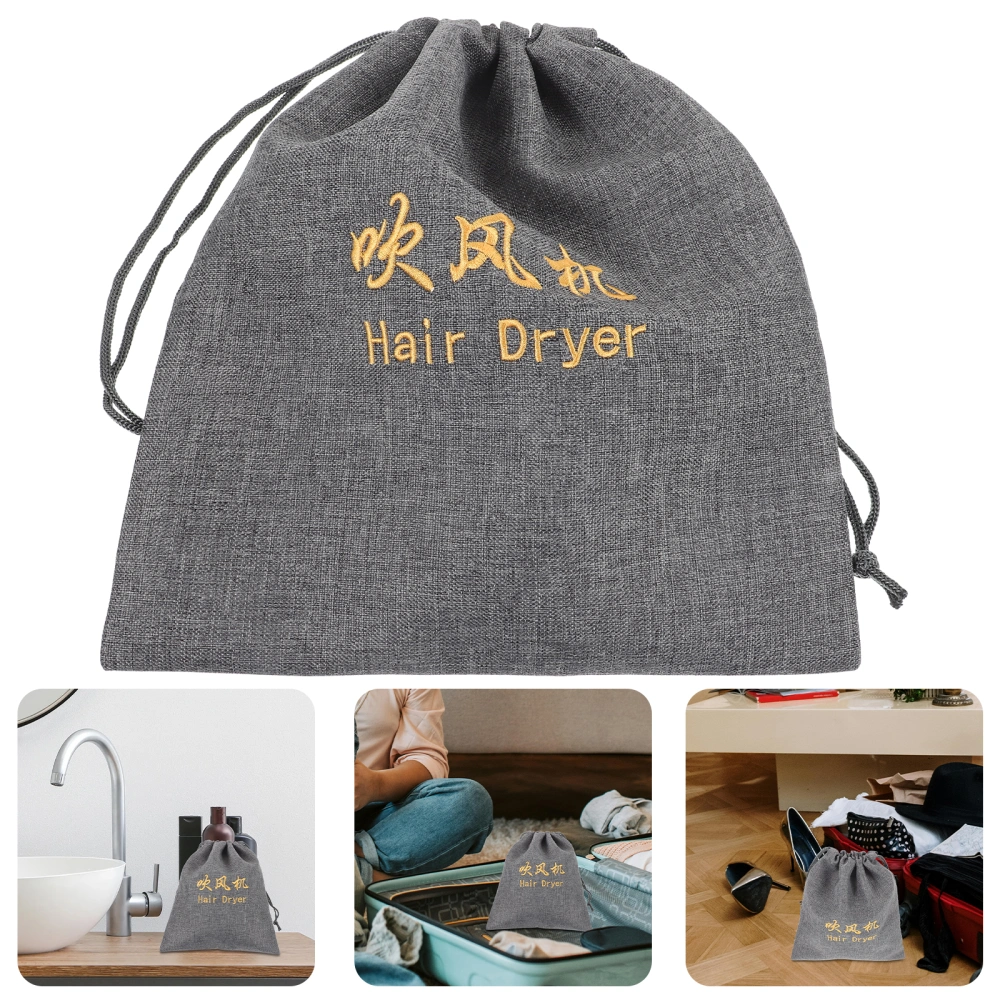 Hair Dryer Travel Bag Hair Tool Bag Drawstring Pouch Travel Hair Blower Storage Bag