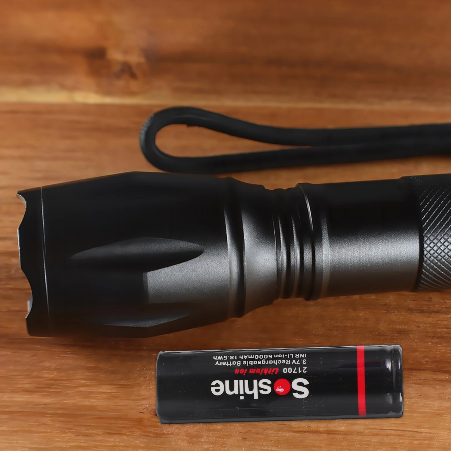 3.7V 5000mAh Rechargeable Li-ion Battery High Performance Charge and Discharge for Flashlights Torch and Other High Power Electronics