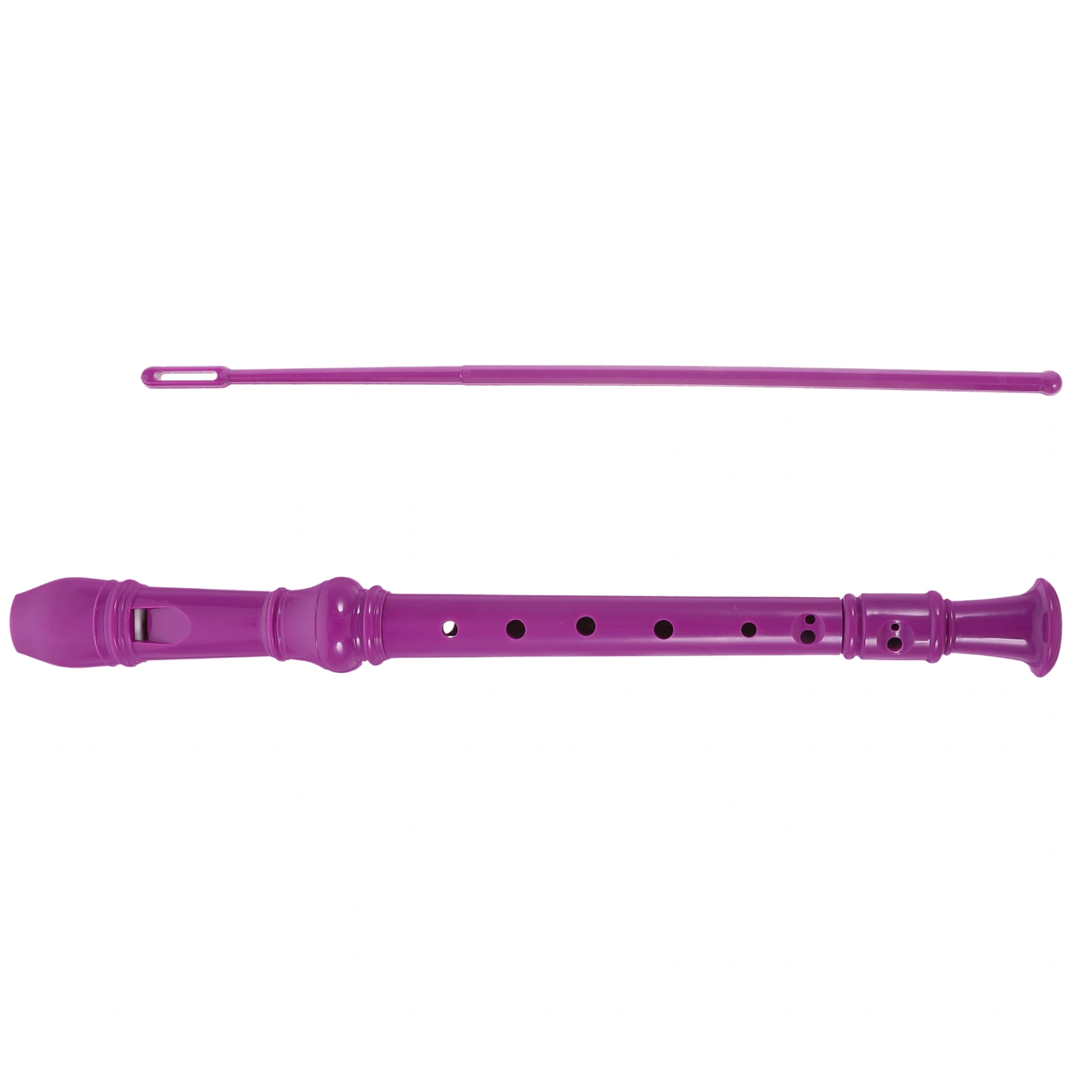 1 Set Soprano Recorder 8 Hole Recorder Flute Instrument with Cleaning Rod for Beginners Teens