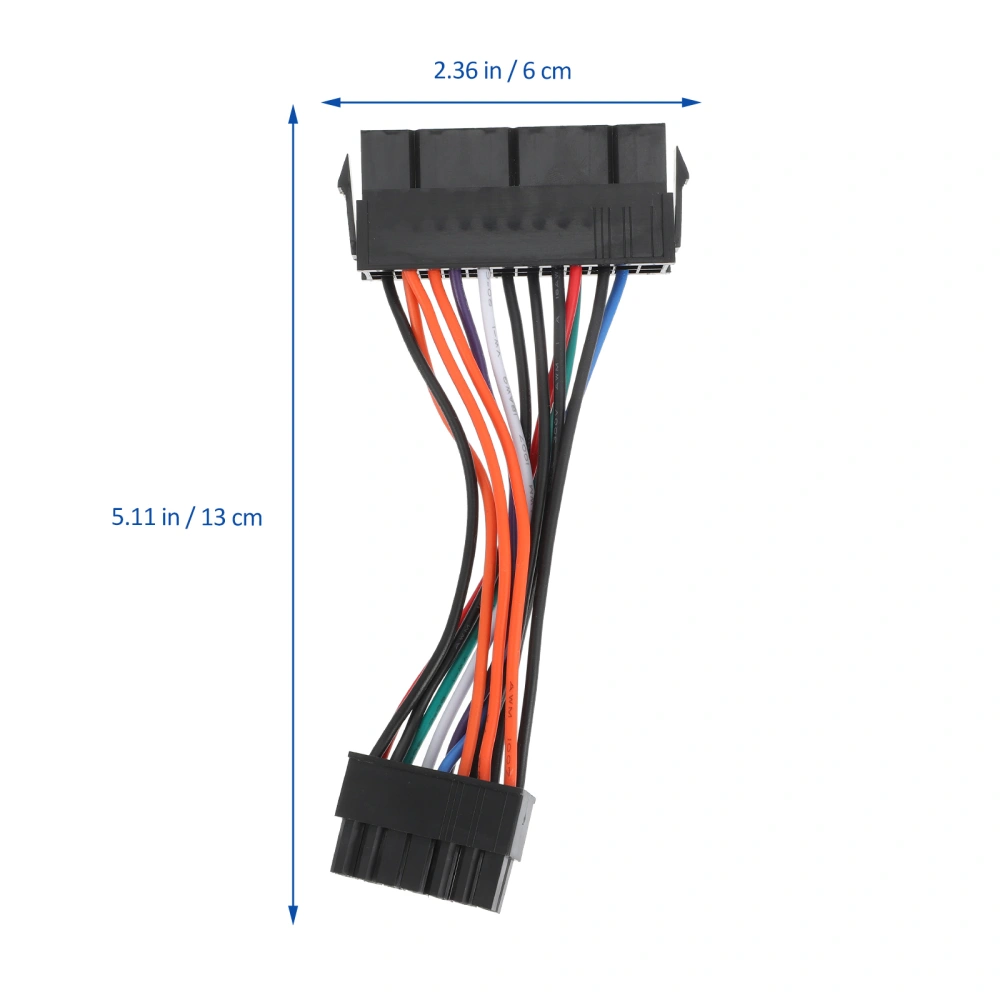 ATX Power Supply Cable 24 Pin to 14 Pin Cable Replacement Computer Accessory