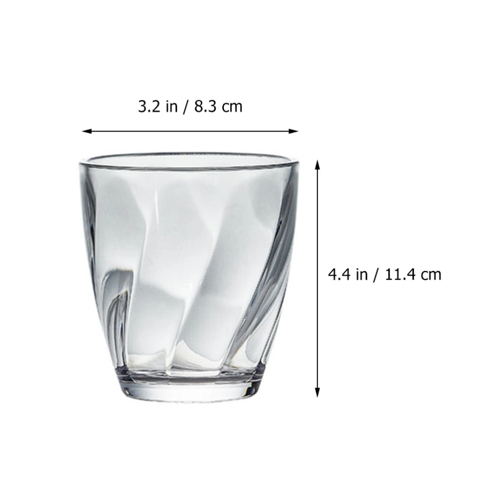 350ML Transparent Color Acrylic Mug Cup Water Cup Tooth Washing Cup for Home Hotel