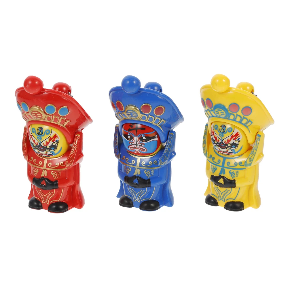 3pcs Chinese Ancient Sichuan Opera Face Changing Dolls Ornament Kids Toys