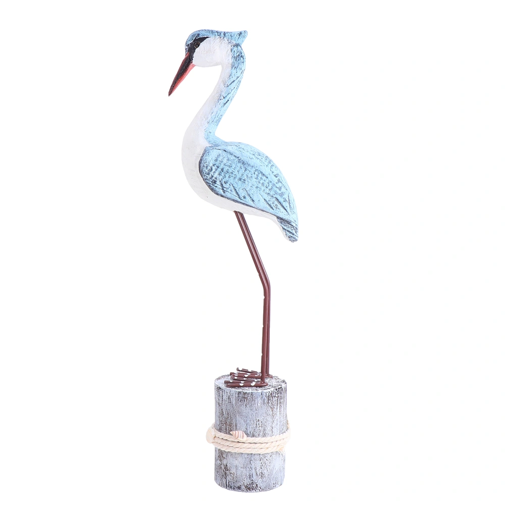 Wooden Seagull Decoration Tabletop Ornament Adornment Home Furnishing Gift