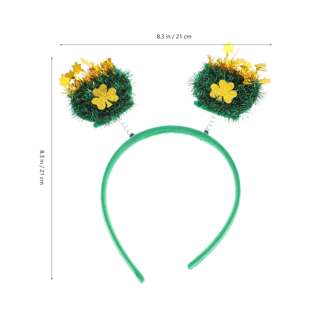 Clover Headbands Festival Hair Hoops St. Patrick's Day Head Props Party Accessory