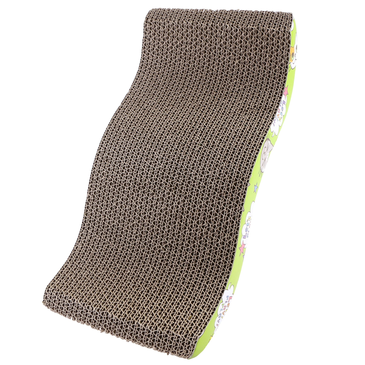 Corrugated Board Cat Scratcher Toys Seize Scratch Pad Durable Wave Design Cat Bed