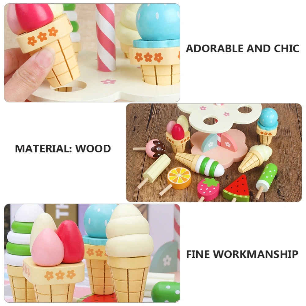 1 Set Children Playhouse Toys Simulated Ice Creams Toys Playset (Colorful)