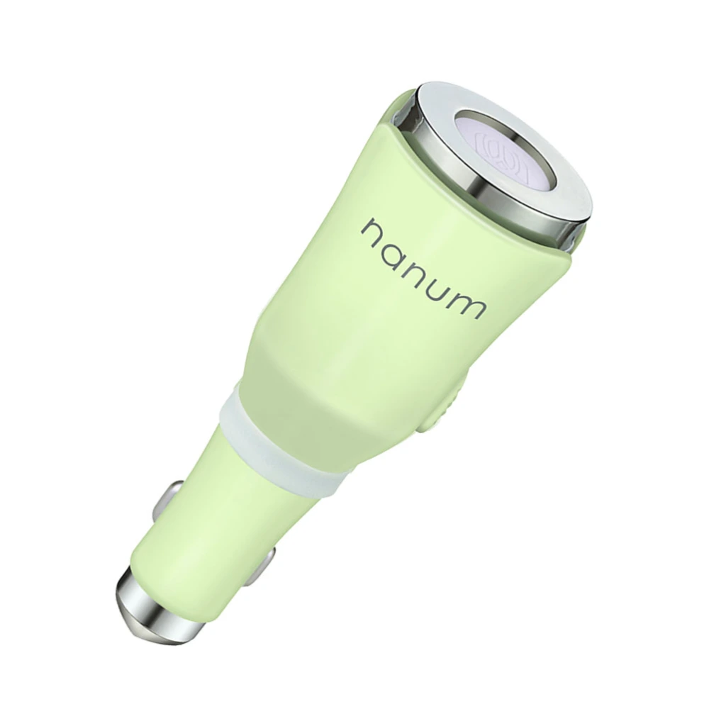 Rechargeable Car Aroma Humidifier Portable USB Essential Oil Diffuser for Vehicle Auto (Green)