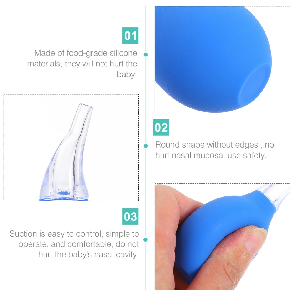 6pcs Nasal Aspirator Practical Snot Cleaner Child Nose Suction for Infant