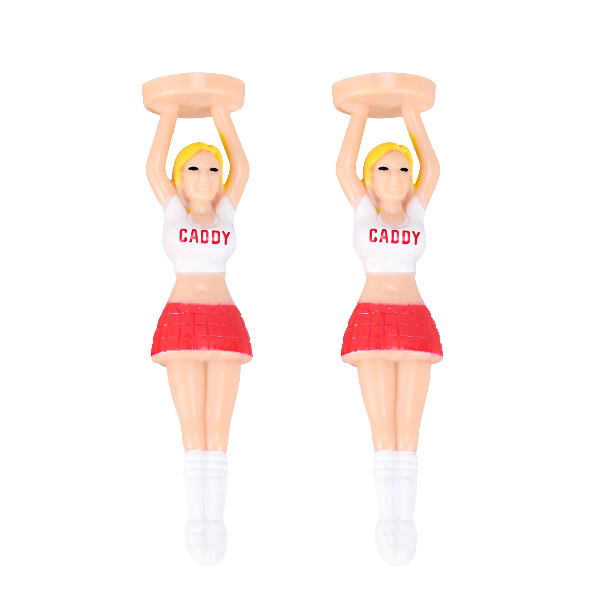 4PCS/Pack Outdoor Girl Tees Plastic Holder for Golfers Use Gift