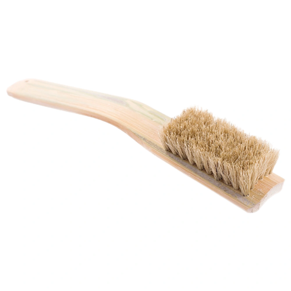 Shoe Brush Soft Bristle Shoe Cleaning Brush Bamboo Handle Shoe Brush for Home