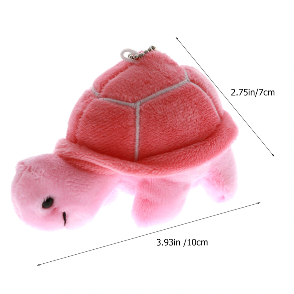 4pcs Small Stuffed Animal Plush Turtle Stuffed Animal Keychain Charm Bag Hanging Ornament