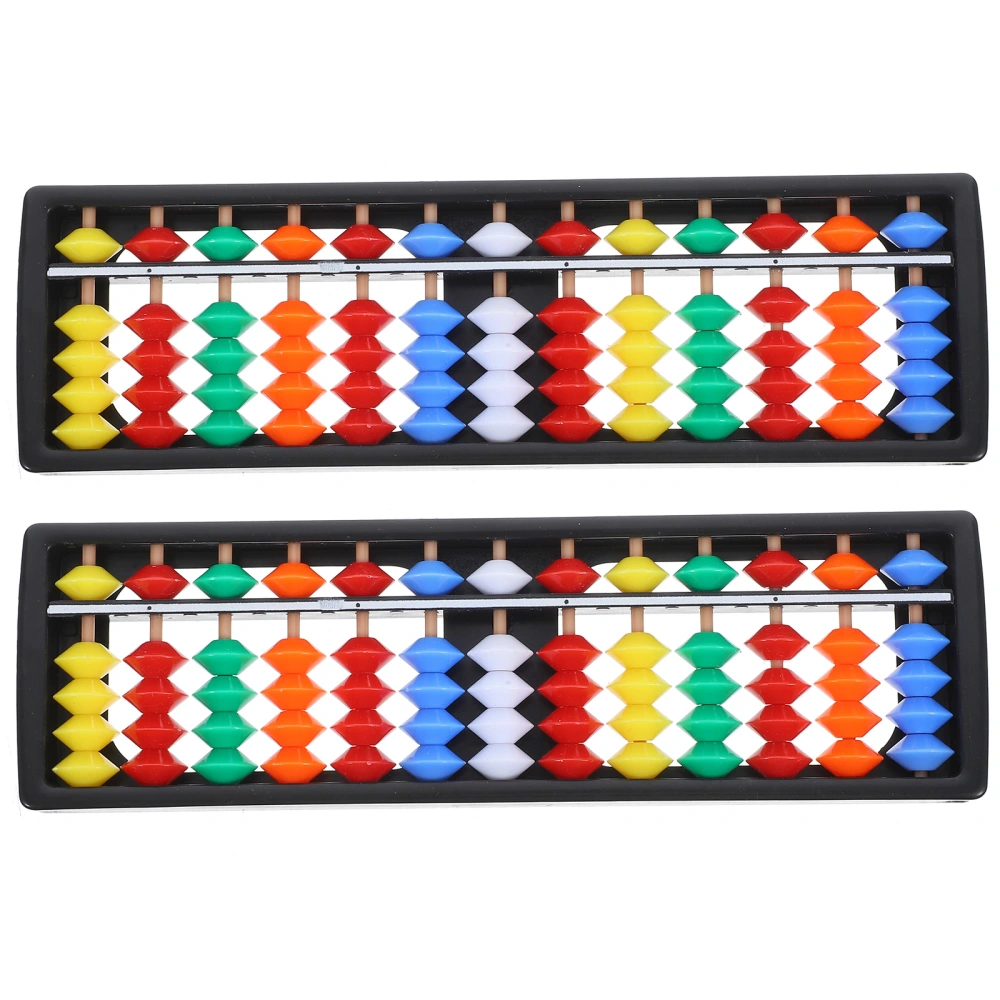 2pcs Chinese Plastic  Abacus for Math Practical Calculating Chinese Abacus Educational Math Learning Abacus