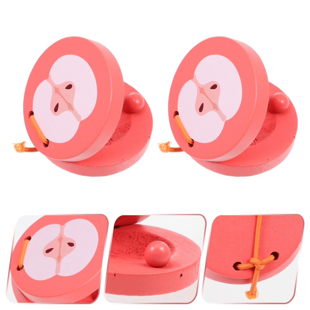 2Pcs Household Children Toys Wear-resistant Kids Castanets Interesting Castanet Toys