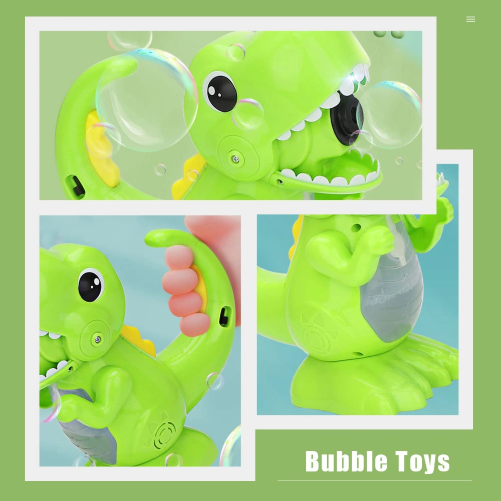 1 Set Adorable Dinosaur Shape Bubble Machine Toy Electric Bubble Maker Plaything