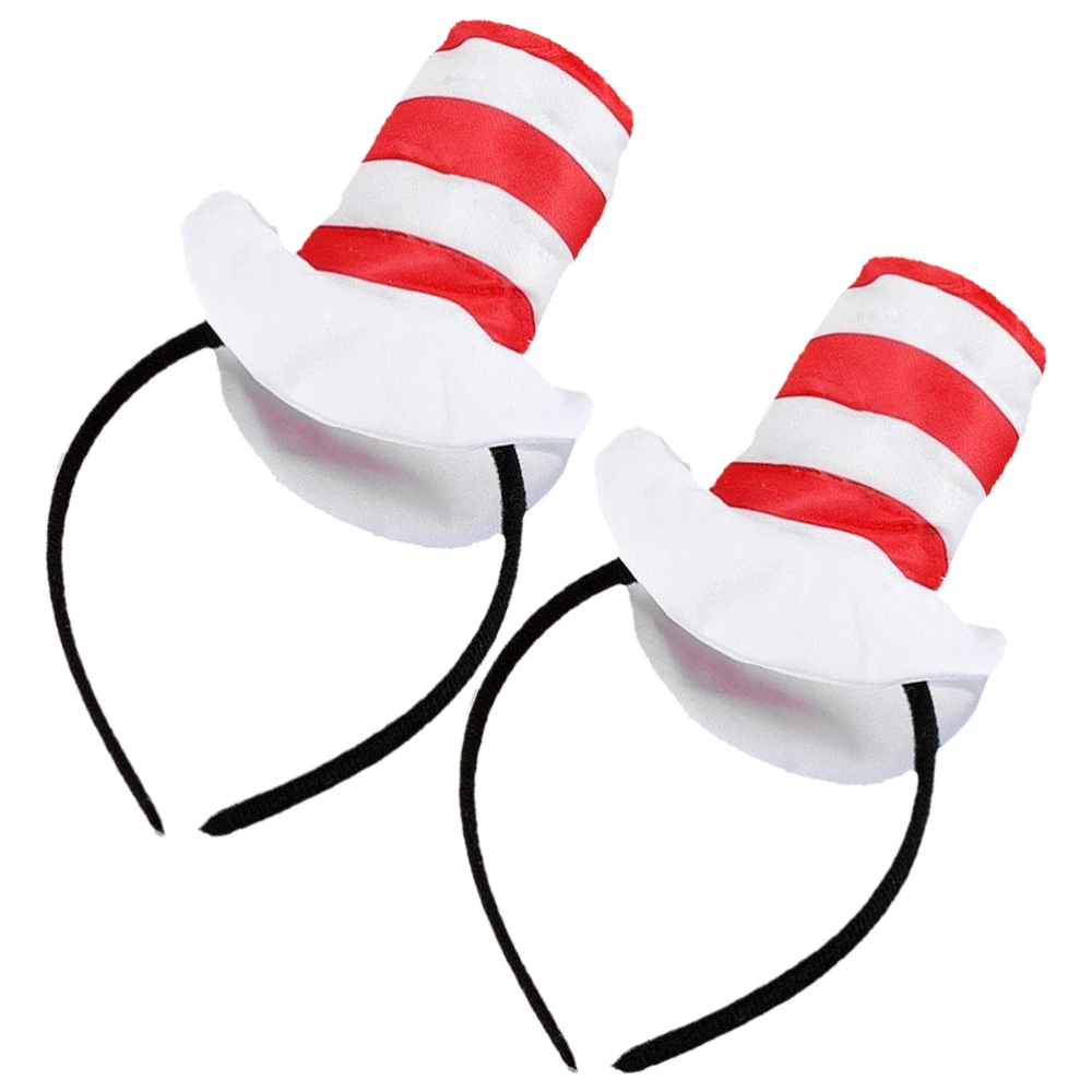 2pcs Hat Style Headband Decorative Hair Hoop Party Headband Cosplay Accessories