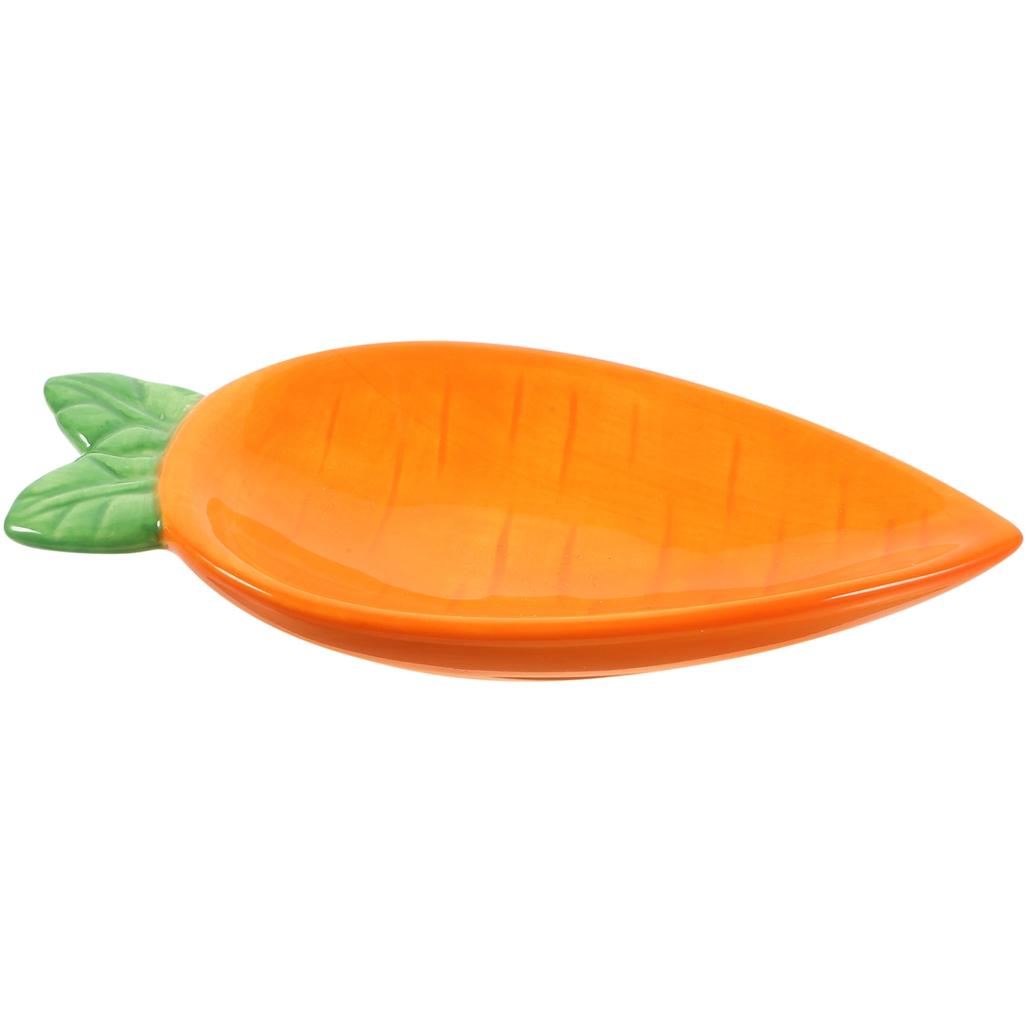 Ceramic Carrot Shape Sushi Dipping Bowl Appetizer Plate Porcelain Saucers Bowl