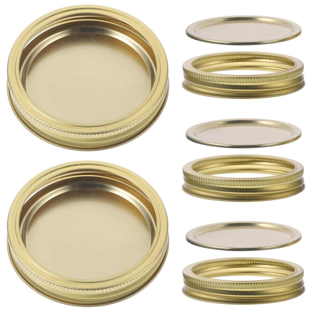 5 Sets Canning Lids Tinplate Jar Lids Leak-proof Jar Lids Canning Jar Caps