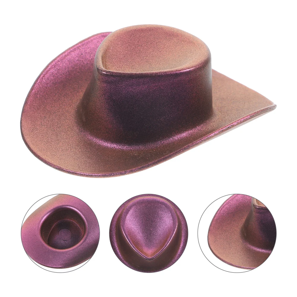 20pcs Mini Cowboy Hat doll house accessories delicate small Cowboy Hat for DIY Project