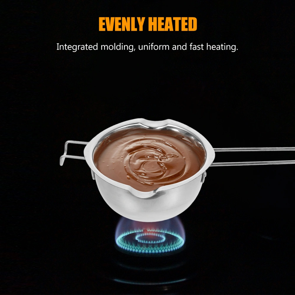 1 Set of Double Boiler Pot Set Stainless Steel Melting Pot with Melting Chocolate Soap Wax Candle