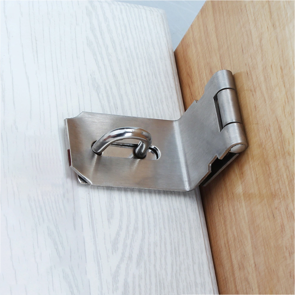 3pcs Thickened Stainless Steel Padlock Hasps Lock Latch Door Clasp Hasp Fitting Accessories (3inch, 4inch, 5inch)