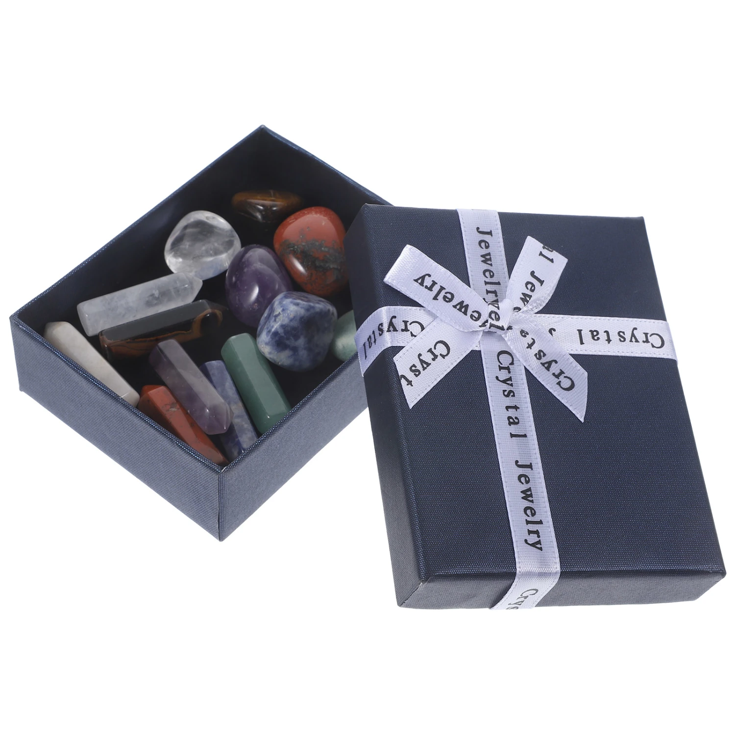 1 Box of Irregular Crystal Stone Sample Mineral Stones Decoration Natural Crystal Sample