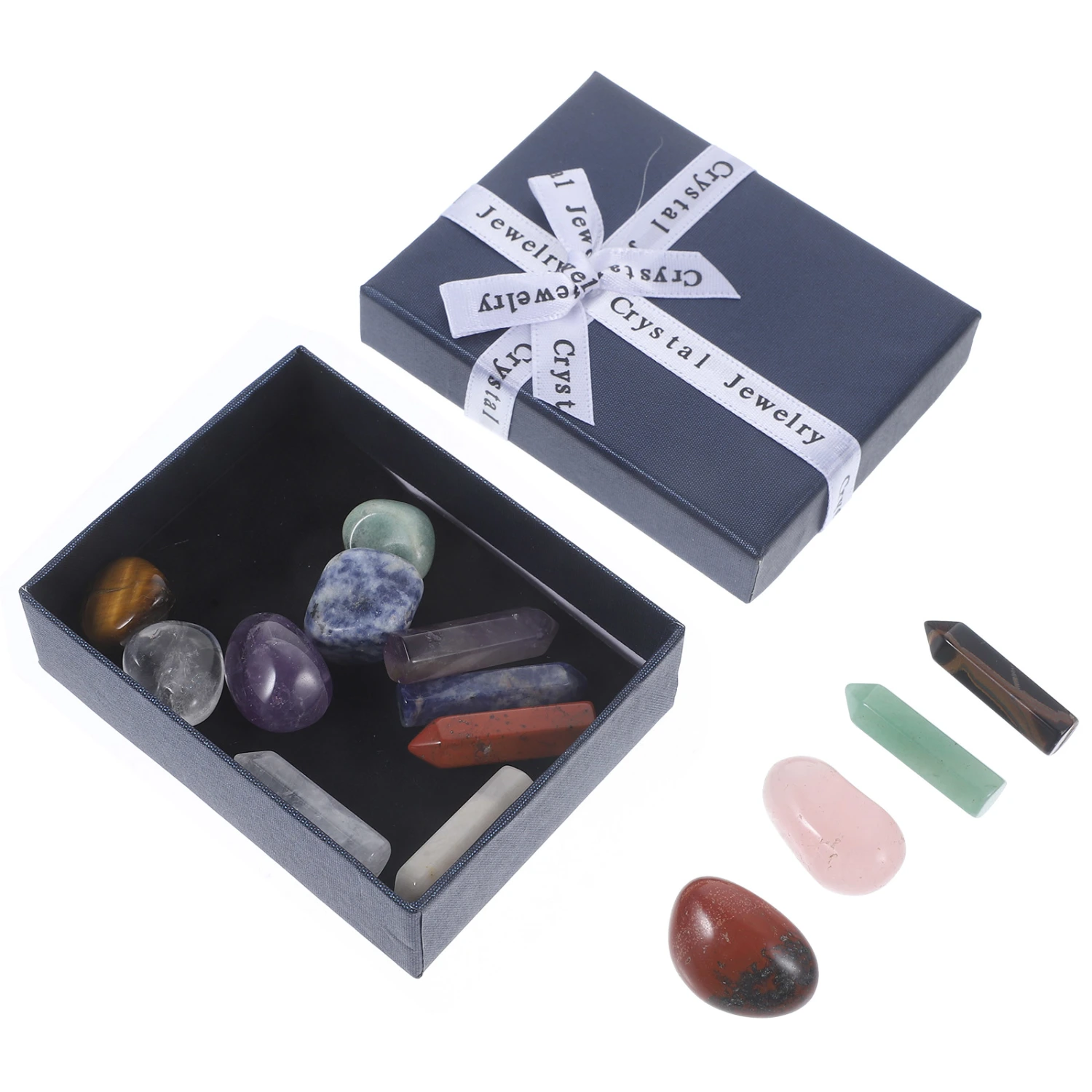 1 Box of Irregular Crystal Stone Sample Mineral Stones Decoration Natural Crystal Sample
