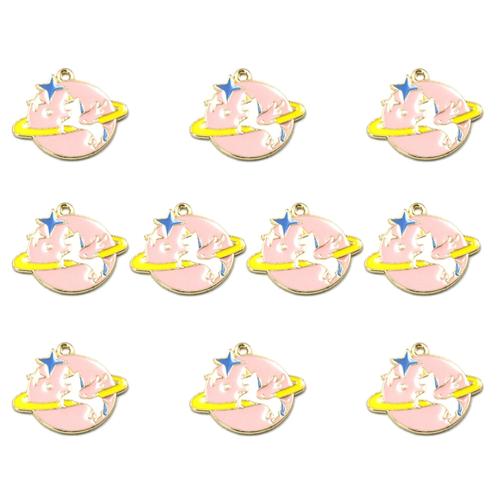 10pcs Alloy Flying Unicorn Pendants Chic Charms DIY Jewelry Making Accessory for Earrings Necklace