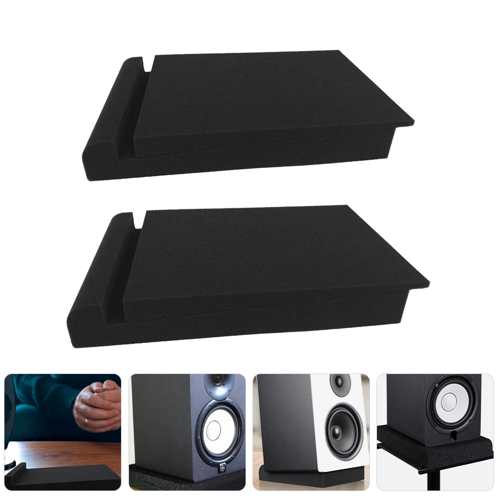 2 Sets Speaker Shockproof Cushion Audio Speaker Anti-vibration Pad Speaker Sound Isolation Cushions