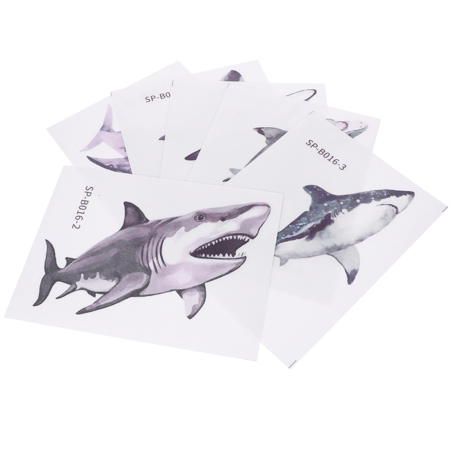 6pcs Bathtub Nonslip Stickers Bathtub Non Slip Stickers Anti-skid Sticker Shark Shape Floor Sticker