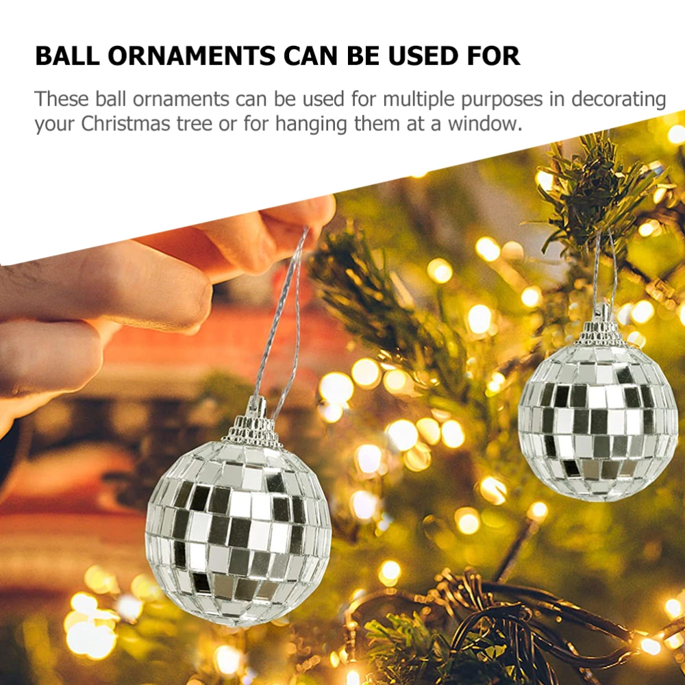 6Pcs Xmas Tree Ball Decor Hanging Ball Ornament Christmas Balls Hanging Xmas Tree Decorations