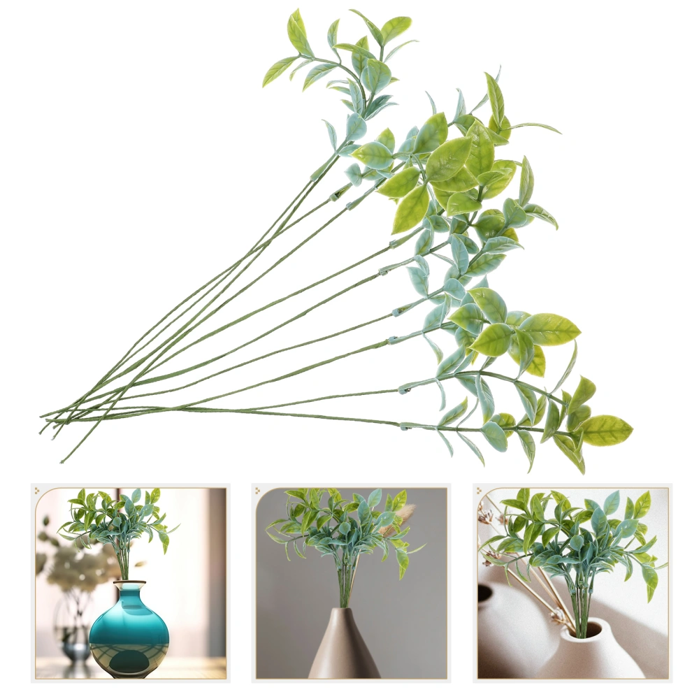 10pcs Artificial Greenery Stems Wedding Simulation Plants Stem Table Centerpiece Props