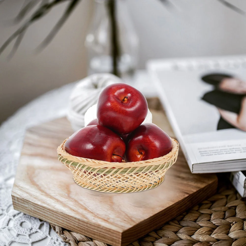 3pcs Artificial Fruits Model Fake Apples Photography Fruit Red Delicious Models