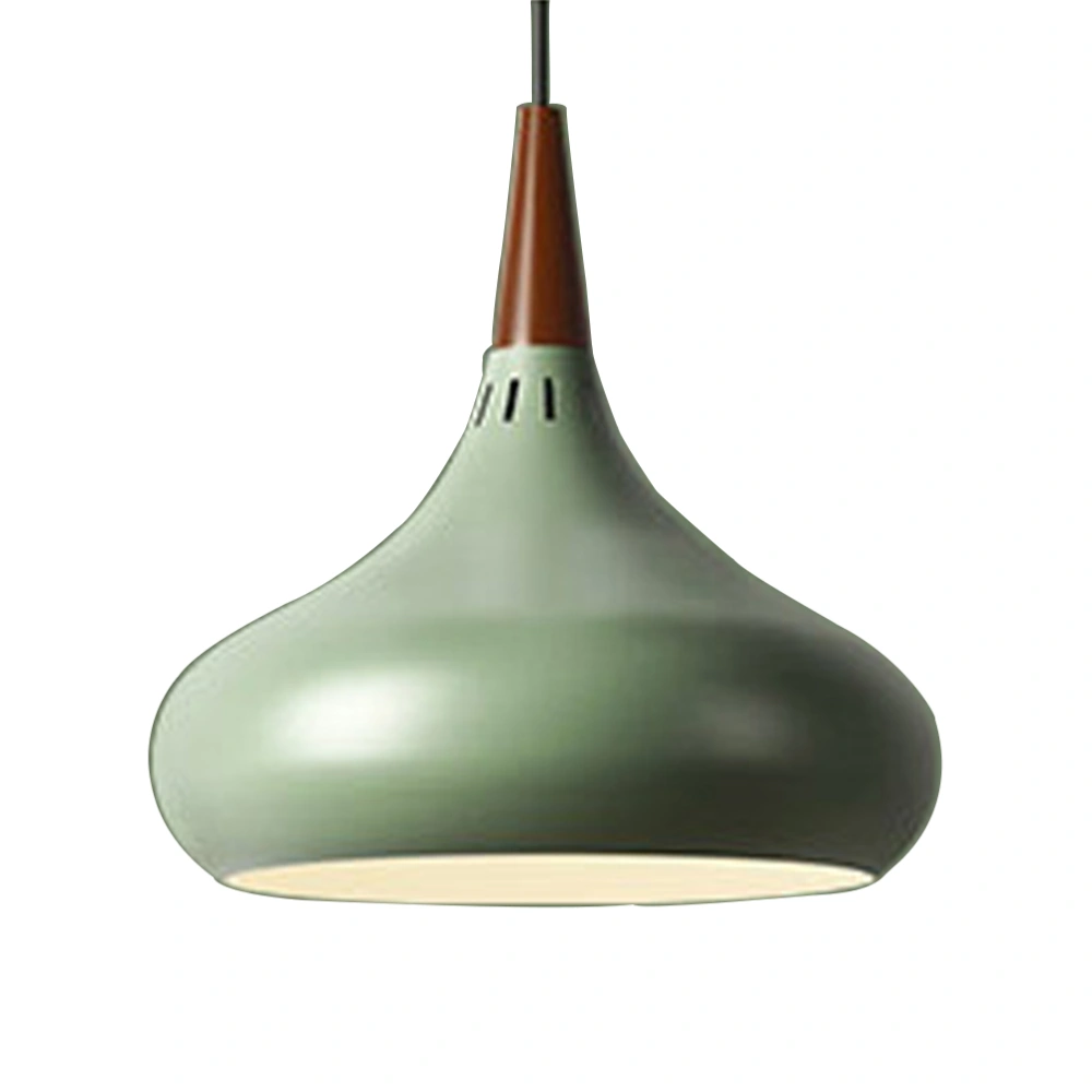 Art Deco Pendant Light Vintage Lampshades Loft Pendant Lamp Retro Ceiling Light Loft Coffee Bar Kitchen Hanging Pendant Lamp 200x280mm (Green Black)