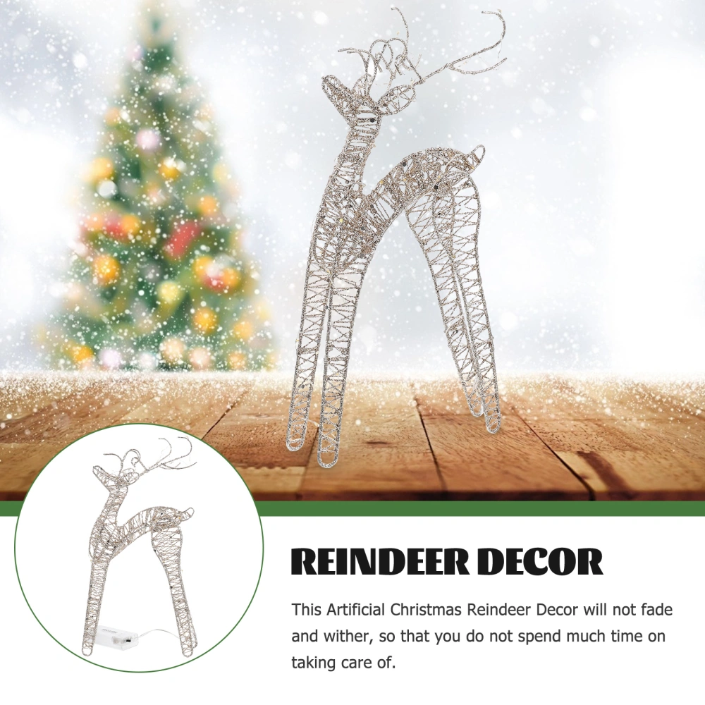 Coil Cord  Reindeer Figurine Christmas Reindeer Decorations Desktop Reindeer  Ornament