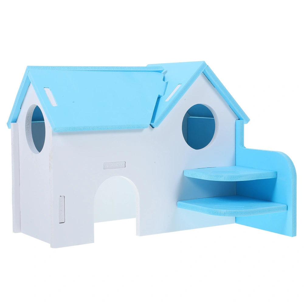 Guinea Pig House Hide Hideout Chinchilla Small Animals Habitat Double Layer House