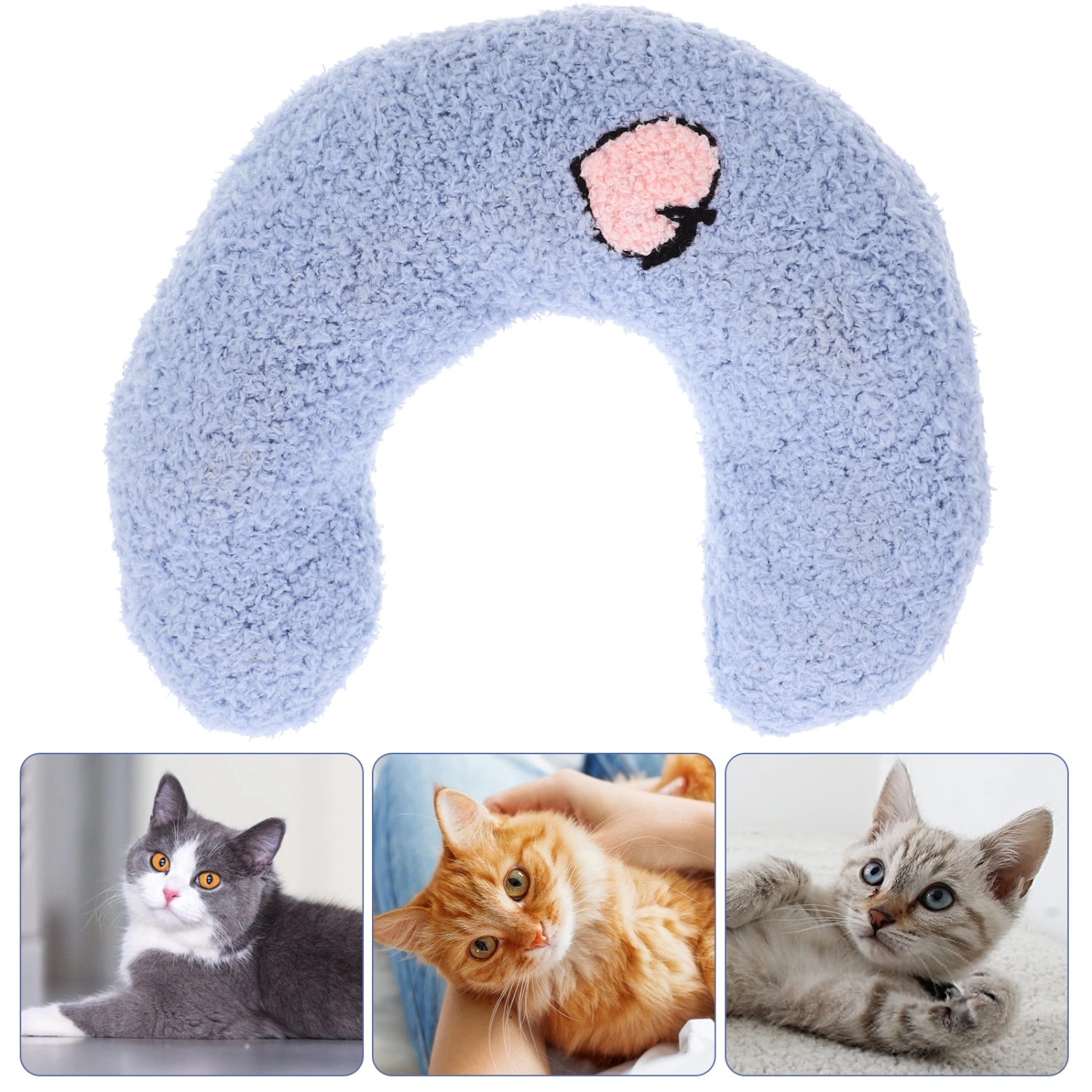 Comfortable Cat Pillow Little Pillow for Cats Soft Stuffed Cat Pillow Washable Kitten Pillow