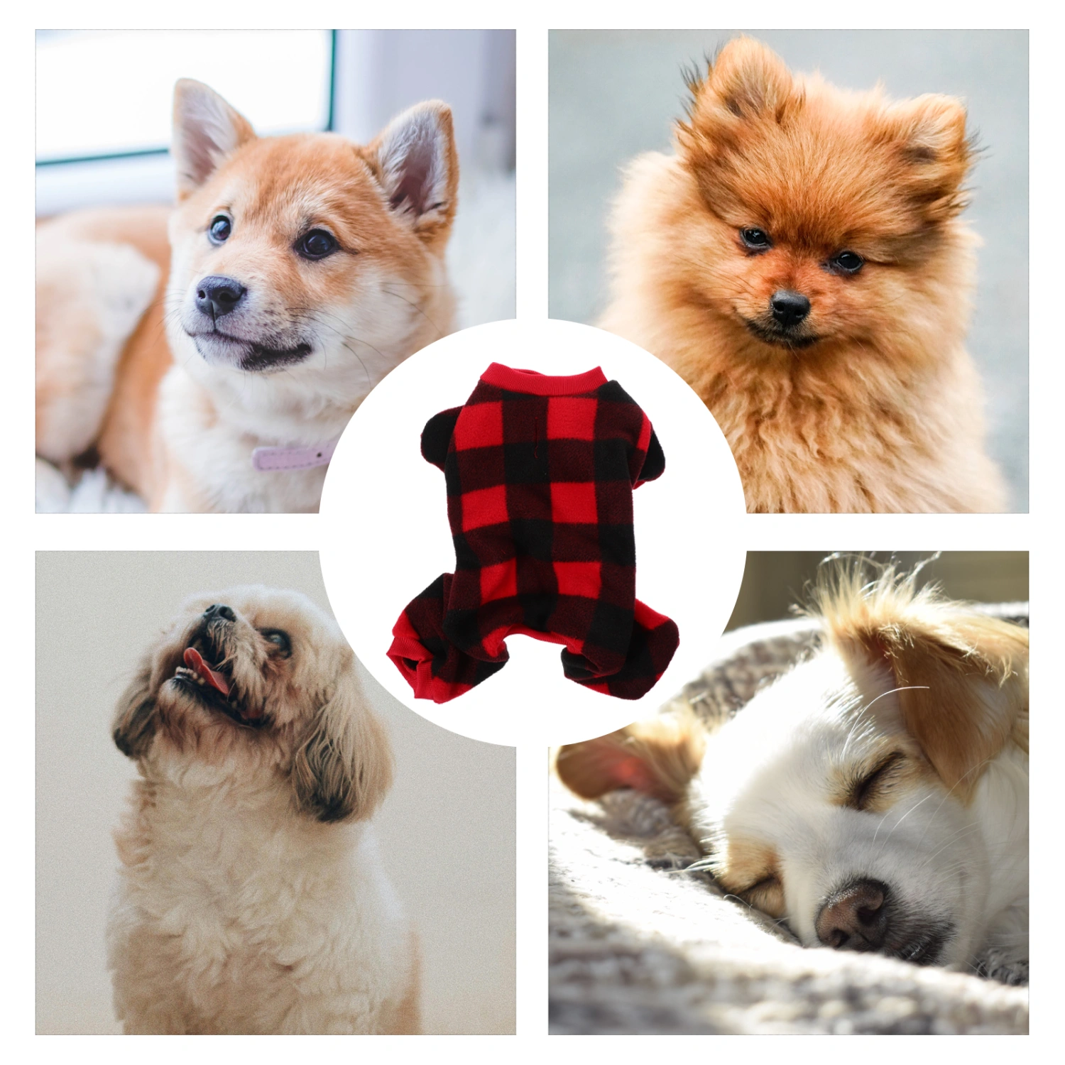  Small Dog Sweater Fleece Vest Winter Jacket Puppy Cold Weather Clothes Windproof (S)